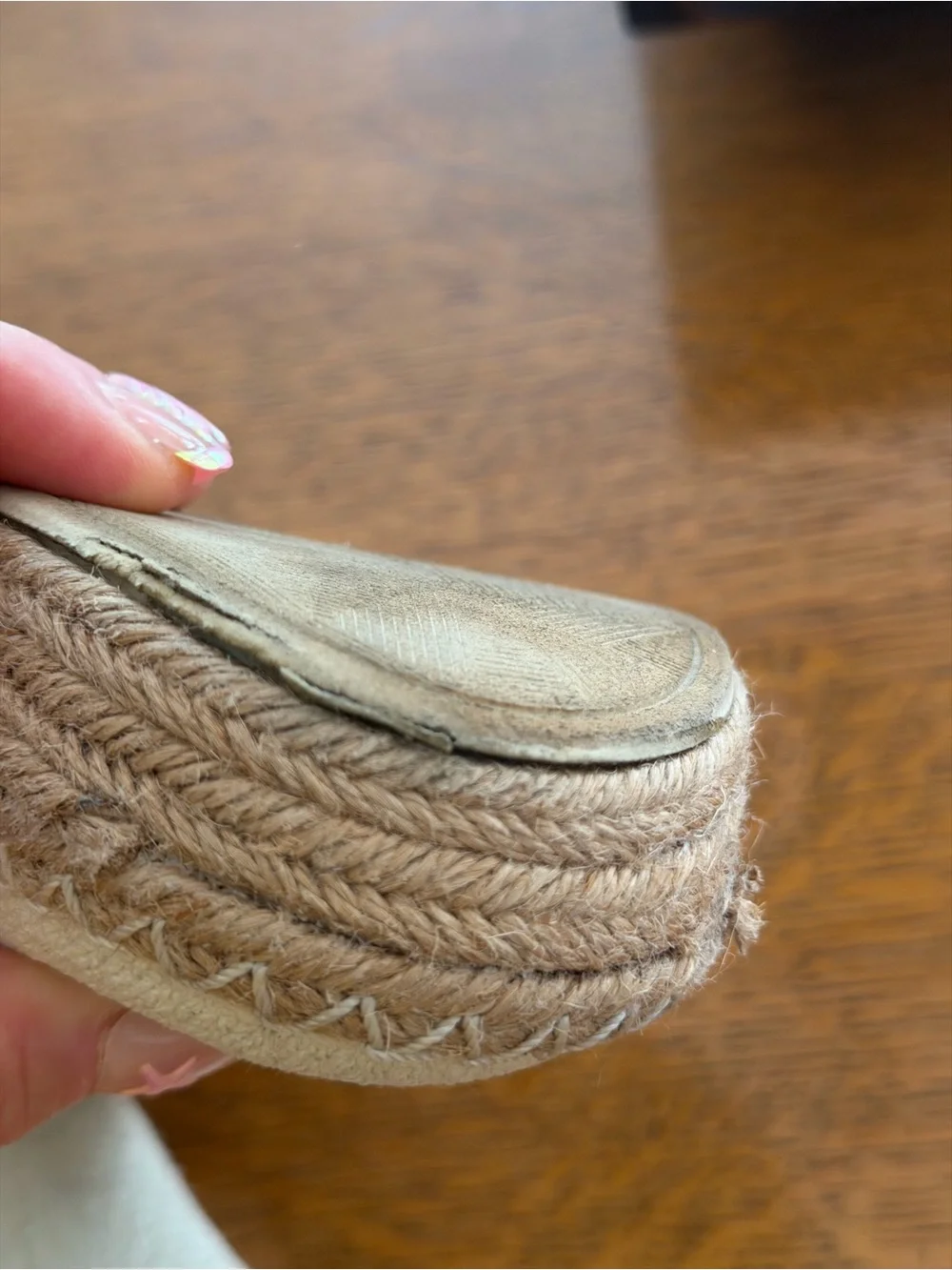 Dr School's Neutral Espadrille Slip-On Flats - Beige Canvas